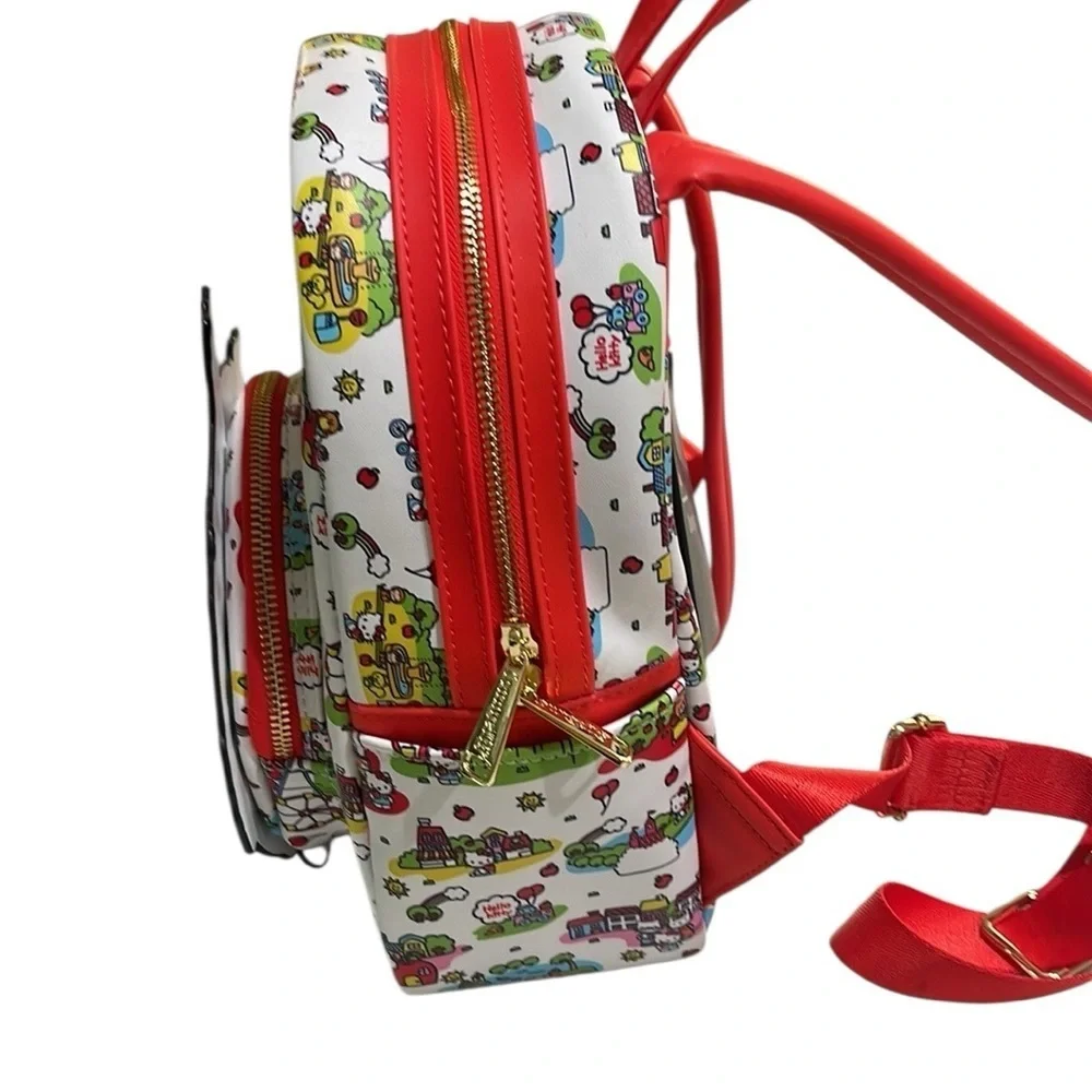 NWT Loungefly Hello Kitty And Friends Carnival Mini Backpack White Red